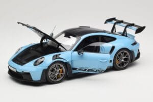 Porsche 911 992 GT3 RS Weissach Pack Gulf Blue Norev 1:18 187367 Metal - imagen 2 de 8