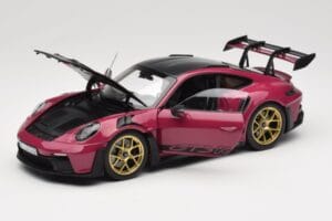 Porsche 911 992 GT3 RS Weissach Package Ruby Star Norev 1:18 187370 Metal - imagen 2 de 8