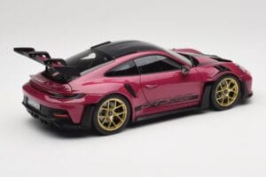 Porsche 911 992 GT3 RS Weissach Package Ruby Star Norev 1:18 187370 Metal - imagen 3 de 8
