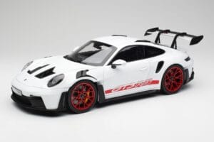 Porsche 911 992 GT3 RS Blanco & Pyro Rojo Norev 1:12 127530 Metal