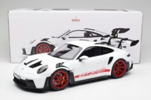 Porsche 911 992 GT3 RS Blanco & Pyro Rojo Norev 1:12 127530 Metal - imagen 6 de 6