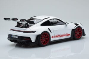 Porsche 911 992 GT3 RS Blanco Pyro Rojo Norev 1:18 187352 Metal - imagen 3 de 8
