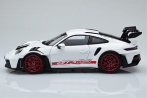 Porsche 911 992 GT3 RS Blanco Pyro Rojo Norev 1:18 187352 Metal - imagen 4 de 8