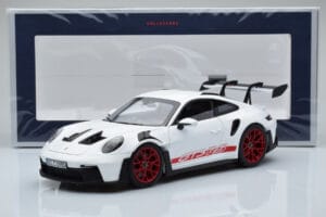 Porsche 911 992 GT3 RS Blanco Pyro Rojo Norev 1:18 187352 Metal - imagen 8 de 8