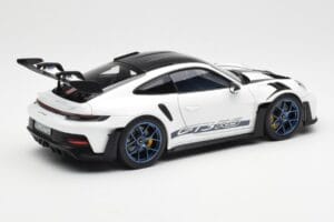 Porsche 911 992 GT3 Weissach Package Blanco & Azul Índigo Norev 1:18 187353 Metal - imagen 3 de 8
