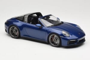 Porsche 911 992 Targa 4 GTS Blue Metallic Minichamps 1:18 155061060 Metal - imagen 4 de 6