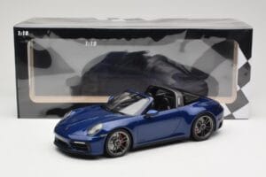 Porsche 911 992 Targa 4 GTS Blue Metallic Minichamps 1:18 155061060 Metal - imagen 6 de 6