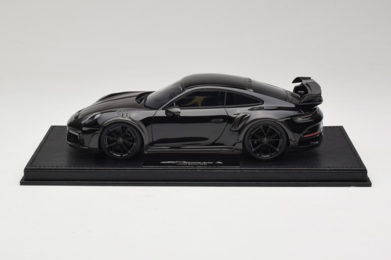 Porsche 911 992 TechArt GTstreet R Negro Con Llantas Negras TechArt 1:18 REMC012 Resina
