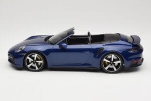 Porsche 911 992 Turbo S Descapotable Blue Metallic Minichamps 1:18 155069081 Metal - imagen 3 de 6