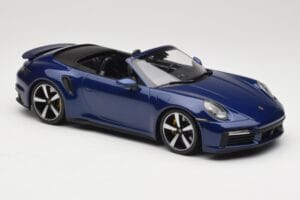Porsche 911 992 Turbo S Descapotable Blue Metallic Minichamps 1:18 155069081 Metal - imagen 4 de 6
