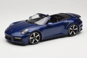 Porsche 911 992 Turbo S Descapotable Blue Metallic Minichamps 1:18 155069081 Metal