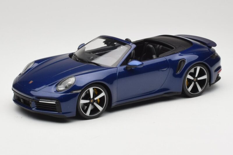 Porsche 911 992 Turbo S Descapotable Blue Metallic Minichamps 1:18 155069081 Metal