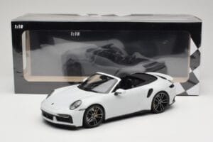 Porsche 911 992 Turbo S Descapotable White Metallic Minichamps 1:18 155069080 Metal - imagen 6 de 6