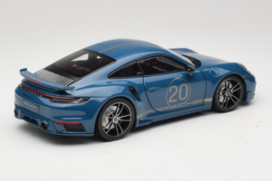 Porsche 911 992 Turbo S Coupe Sport Design Azul Minichamps 1:18 113069073 Metal - imagen 3 de 8