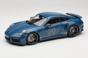Porsche 911 992 Turbo S Coupe Sport Design Azul Minichamps 1:18 113069073 Metal