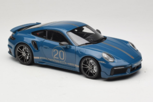 Porsche 911 992 Turbo S Coupe Sport Design Azul Minichamps 1:18 113069073 Metal - imagen 6 de 8
