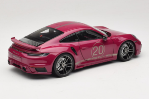 Porsche 911 992 Turbo S Coupe Sport Design Rojo Minichamps 1:18 113069075 Metal - imagen 3 de 8