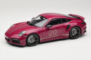 Porsche 911 992 Turbo S Coupe Sport Design Rojo Minichamps 1:18 113069075 Metal