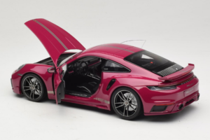 Porsche 911 992 Turbo S Coupe Sport Design Rojo Minichamps 1:18 113069075 Metal - imagen 5 de 8
