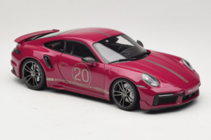 Porsche 911 992 Turbo S Coupe Sport Design Rojo Minichamps 1:18 113069075 Metal - imagen 6 de 8