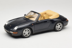 Porsche 911 993 Descapotable Azul Oscuro Tchibo 1:18 46619 Metal