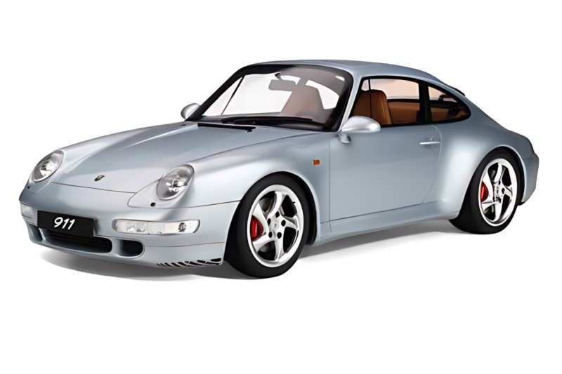 Porsche 911 993 Carrera 4S Plata GT Spirit 1:8 GTS801901 Resina