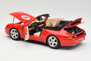 Porsche 911 993 Carrera Descapotable Rojo Bburago 1:18 3090 Metal - imagen 5 de 8