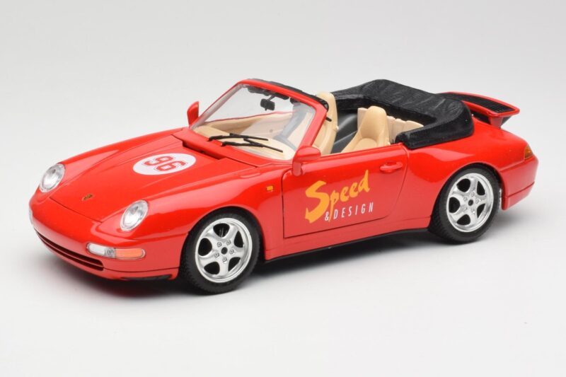 Porsche 911 993 Carrera Descapotable Rojo Bburago 1:18 3090 Metal