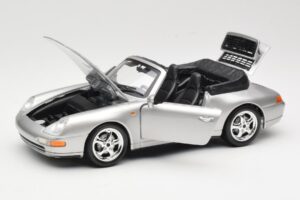 Porsche 911 993 Carrera Cabriolet Plata Bburago 1:18 18-12039 Metal - imagen 2 de 8