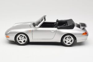 Porsche 911 993 Carrera Cabriolet Plata Bburago 1:18 18-12039 Metal - imagen 4 de 8