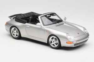 Porsche 911 993 Carrera Cabriolet Plata Bburago 1:18 18-12039 Metal - imagen 6 de 8