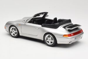 Porsche 911 993 Carrera Cabriolet Plata Bburago 1:18 18-12039 Metal - imagen 7 de 8