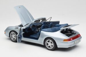 Porsche 911 993 Carrera Descapotable Plata Maisto 1:18 100299-M1 Metal - imagen 5 de 8