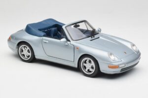 Porsche 911 993 Carrera Descapotable Plata Maisto 1:18 100299-M1 Metal - imagen 6 de 8