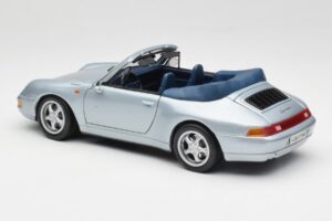 Porsche 911 993 Carrera Descapotable Plata Maisto 1:18 100299-M1 Metal - imagen 7 de 8