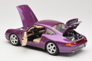 Porsche 911 993 Carrera Morado Bburago 1:18 3060-M2 Metal - imagen 5 de 8