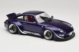 Porsche 911 993 RWB Army Girl Morado GT Spirit 1:18 GT562 Resina - imagen 4 de 6