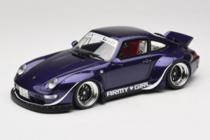 Porsche 911 993 RWB Army Girl Morado GT Spirit 1:18 GT562 Resina
