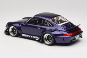 Porsche 911 993 RWB Army Girl Morado GT Spirit 1:18 GT562 Resina - imagen 5 de 6