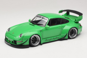 Porsche 911 993 RWB Verde Gun Grey Wheels AUTOart 1:18 78151 Compuesto