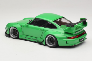Porsche 911 993 RWB Verde Gun Grey Wheels AUTOart 1:18 78151 Compuesto - imagen 7 de 8