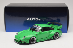 Porsche 911 993 RWB Verde Gun Grey Wheels AUTOart 1:18 78151 Compuesto - imagen 8 de 8