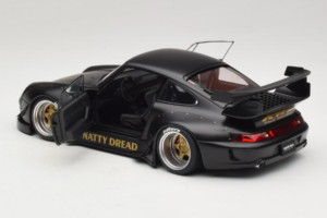 Porsche 911 993 RWB Matt Black With Gold Wheels AUTOart 1:18 78154 Compuesto - imagen 5 de 8