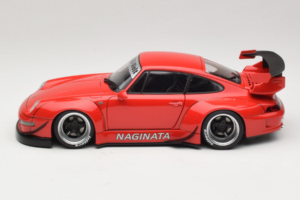Porsche 911 993 RWB Rojo Gun Grey Wheels AUTOart 1:18 78153 Compuesto - imagen 4 de 8