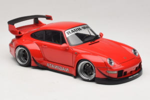 Porsche 911 993 RWB Rojo Gun Grey Wheels AUTOart 1:18 78153 Compuesto - imagen 6 de 8