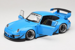 Porsche 911 993 RWB Azul Cielo Gun Grey Wheels AUTOart 1:18 78152 Compuesto - imagen 2 de 8