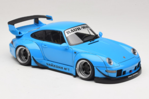 Porsche 911 993 RWB Azul Cielo Gun Grey Wheels AUTOart 1:18 78152 Compuesto - imagen 6 de 8