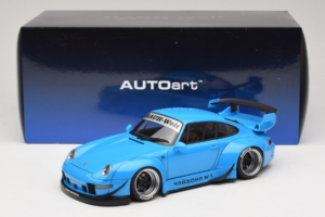 Porsche 911 993 RWB Azul Cielo Gun Grey Wheels AUTOart 1:18 78152 Compuesto - imagen 8 de 8