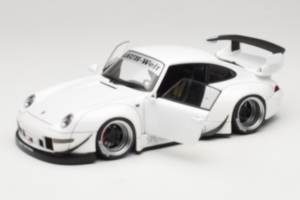 Porsche 911 993 RWB Blanco Gun Grey Wheels AUTOart 1:18 78150 Compuesto - imagen 2 de 8