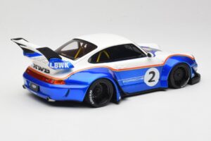 Porsche 911 993 RWB X Liberty Walk Blanco Con Azul GT Spirit 1:18 GT530 Resina - imagen 2 de 8